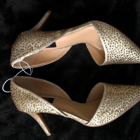 NWOT 👠 Jones NY Sparkly Gold Glitter & Sequin Pumps Ladies Sz.9! - Picture 14 of 15
